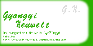 gyongyi neuwelt business card